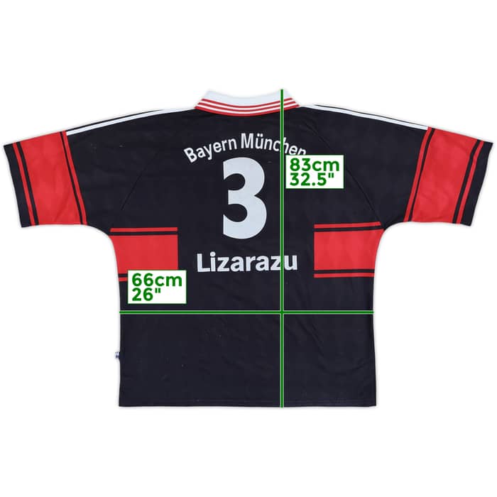 1997-99 Bayern Munich Home Shirt Lizarazu #3 - 8/10 - (XXL)