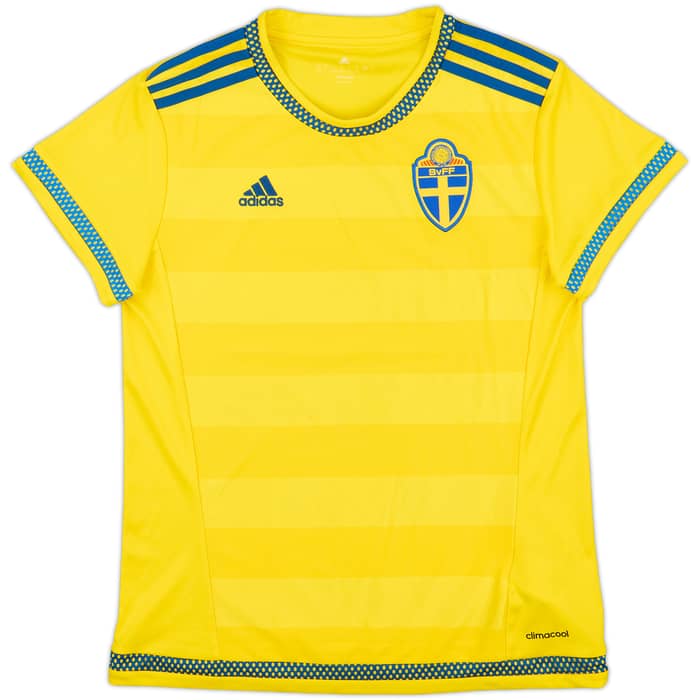 2015-17 Sweden Womens Home Shirt - 8/10 - (Women's S)