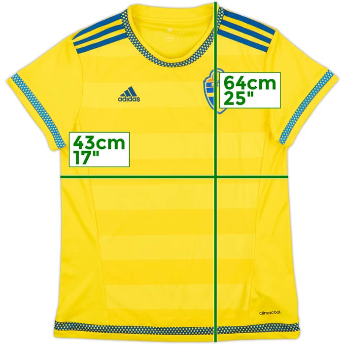 2015-17 Sweden Womens Home Shirt - 8/10 - (Women's S)