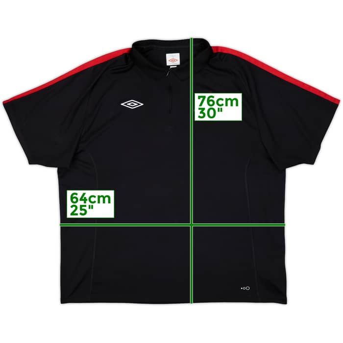 2011-12 Sunderland Umbro 1/4 Zip Polo Shirt - 9/10 - (3XL)