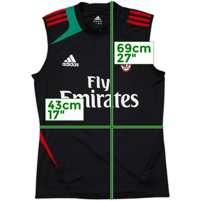 2012-13 AC Milan adidas Training Vest - 9/10 - (S)