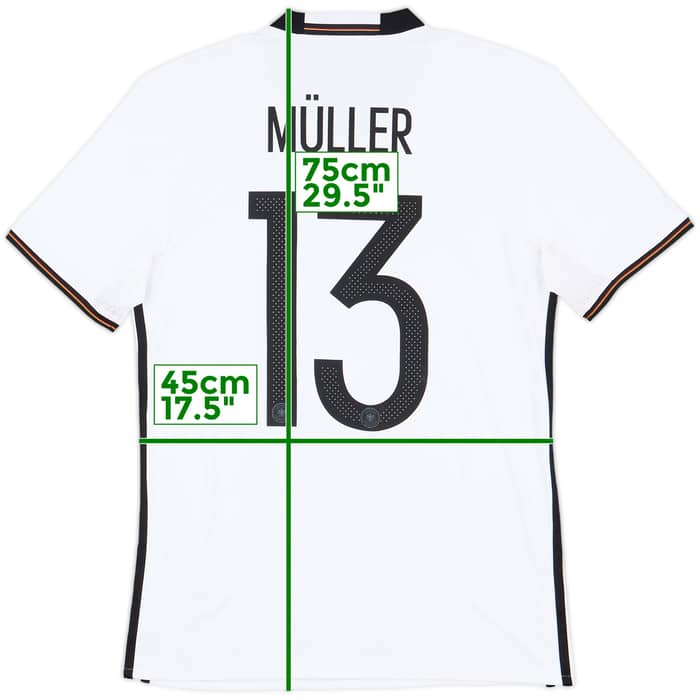 2015-16 Germany Home Shirt Muller #13 - 7/10 - (S)