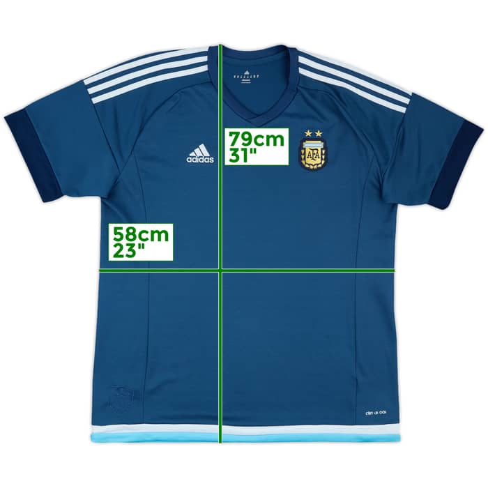 2015-16 Argentina Away Shirt - 8/10 - (XL)