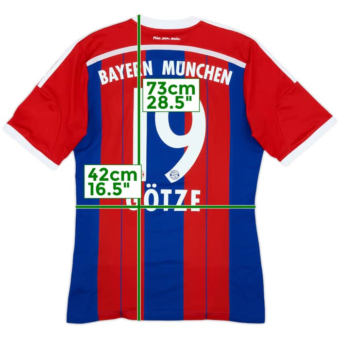 2014-15 Bayern Munich Home Shirt Gotze #19 - 7/10 - (M)