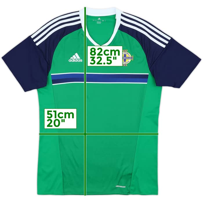2016-17 Northern Ireland Home Shirt - 9/10 - (M)