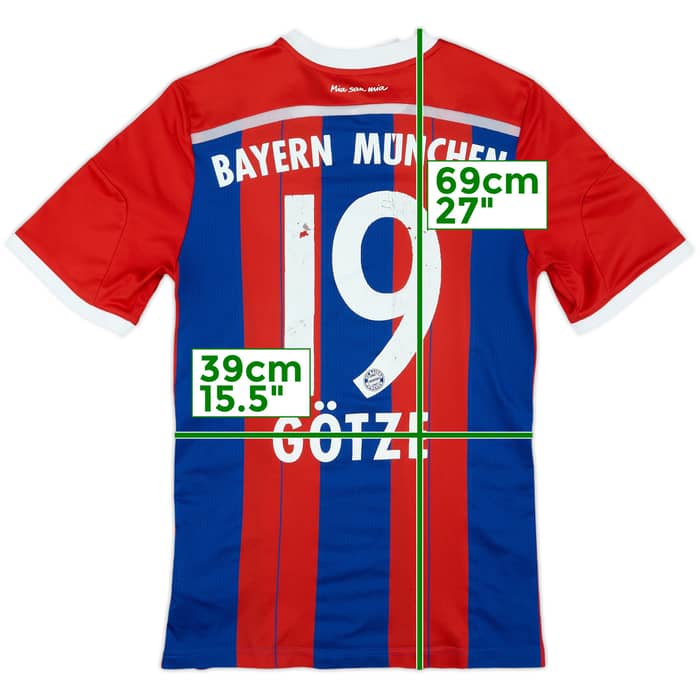 2014-15 Bayern Munich Home Shirt Gotze #19 - 5/10 - (XL.Boys)