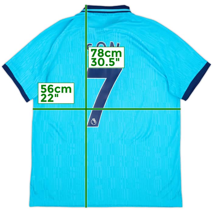 2019-20 Tottenham Authentic Third Shirt Son #7 - 8/10 - (XL)