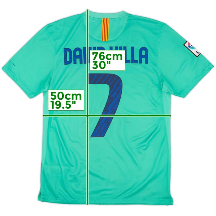 2010-11 Barcelona Away Shirt David Villa #7 - 8/10 - (M)