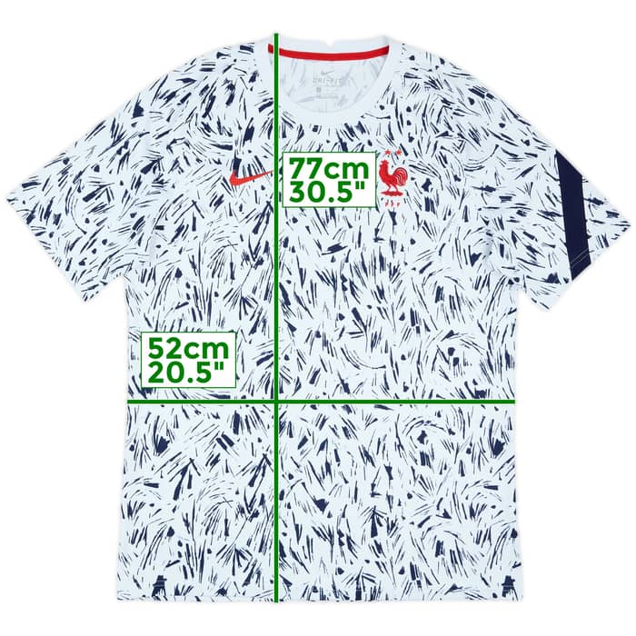 2020-21 France Nike Training Shirt - 9/10 - (L)