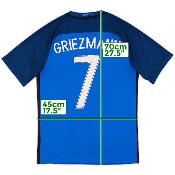 2016-17 France Home Shirt Griezmann #7 - 4/10 - (S)