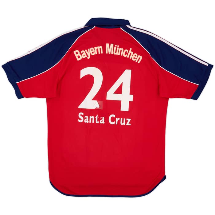 1999-01 Bayern Munich Home Shirt Santa Cruz #24 - 5/10 - (L)