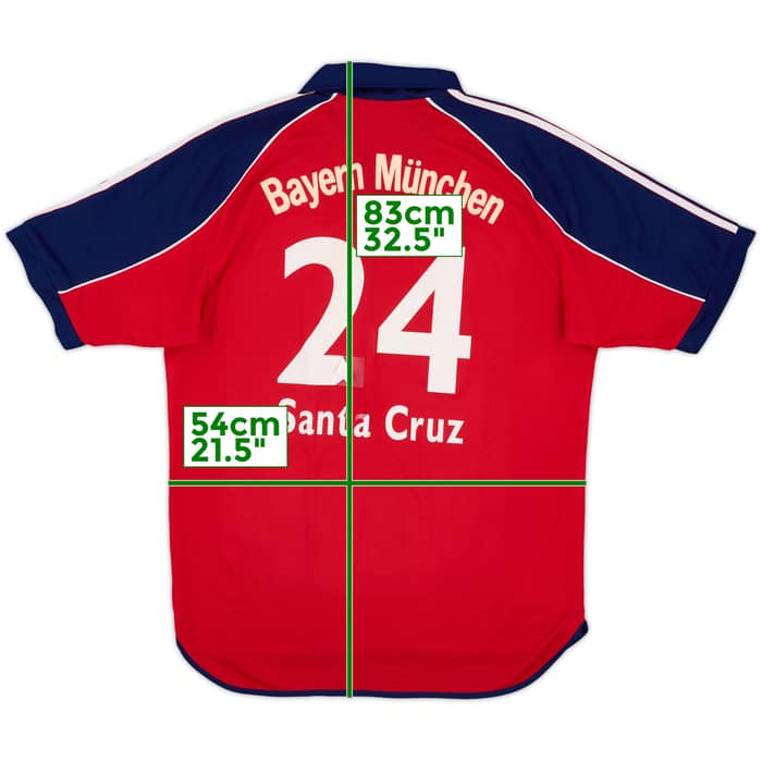 1999-01 Bayern Munich Home Shirt Santa Cruz #24 - 5/10 - (L)
