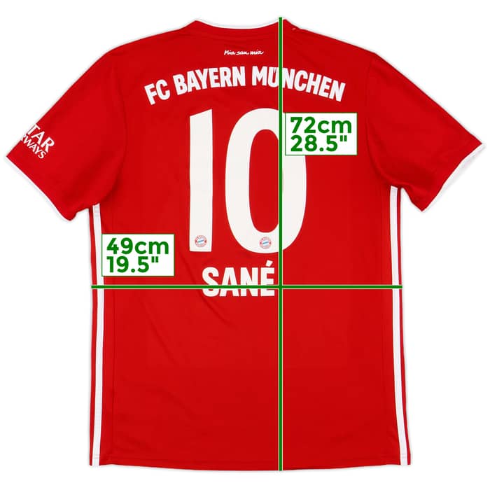 2020-21 Bayern Munich Home Shirt Sane #10 - 9/10 - (M)
