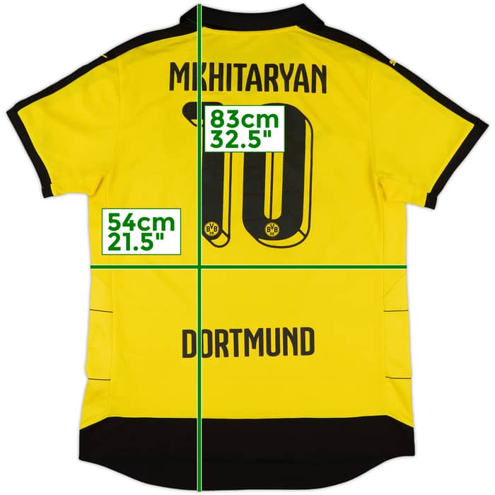 2015-16 Borussia Dortmund Home Shirt Mkhitaryan #10 - 6/10 - (L)