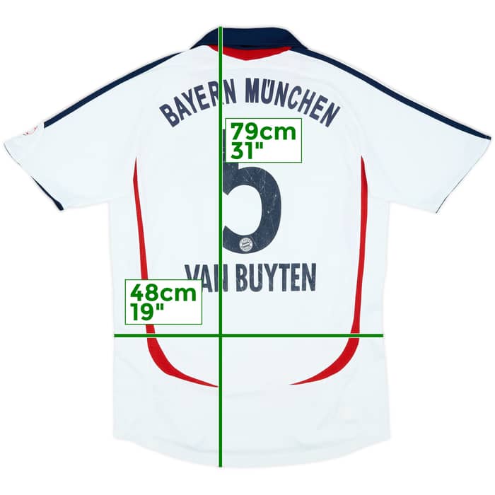 2006-07 Bayern Munich Away Shirt Van Buyten #5 - 6/10 - (S)