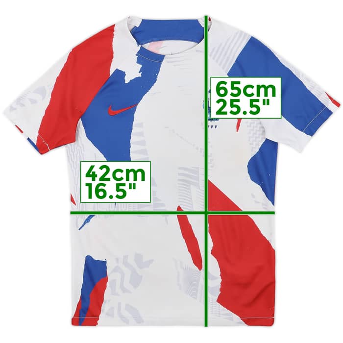 2022-23 France Nike Training Shirt - 7/10 - (L.Boys)