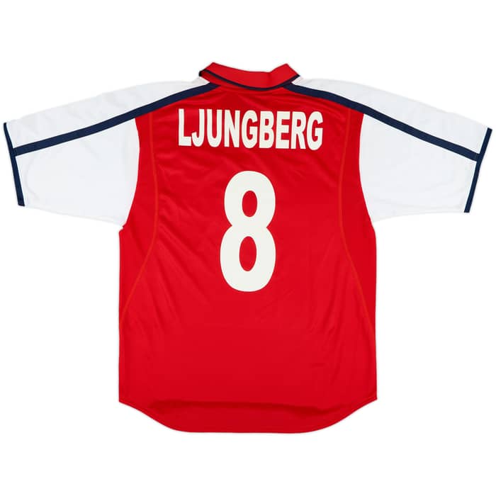 2000-02 Arsenal Home Shirt Ljungberg #8 - 9/10 - (M)