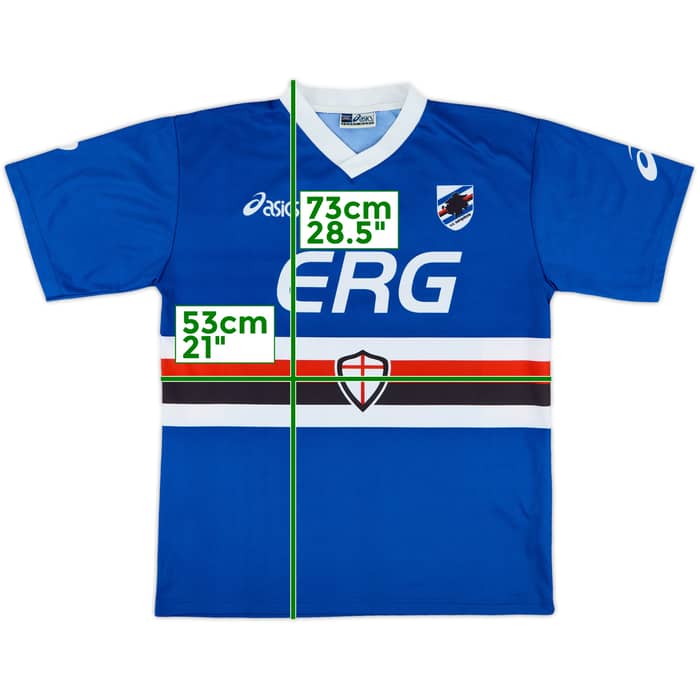 2002-03 Sampdoria Basic Home Shirt - 9/10 - (L)