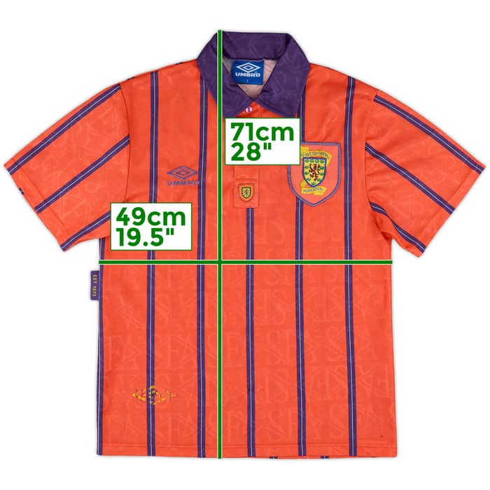 1993-95 Scotland Away Shirt - 8/10 - (S)