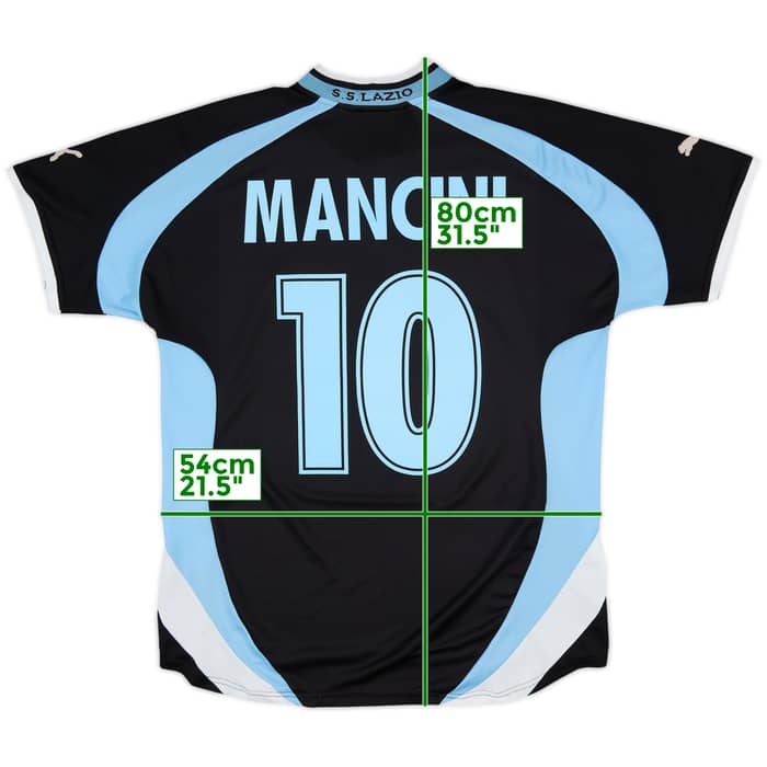 1999-00 Lazio Away Shirt Mancini #10 - 8/10 - (L)