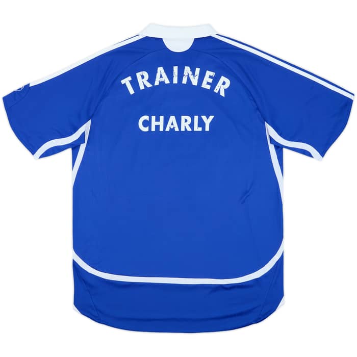 2006-07 Schalke Home Shirt 'Trainer Charly' - 6/10 - (L)
