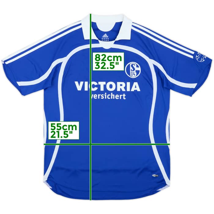 2006-07 Schalke Home Shirt 'Trainer Charly' - 6/10 - (L)