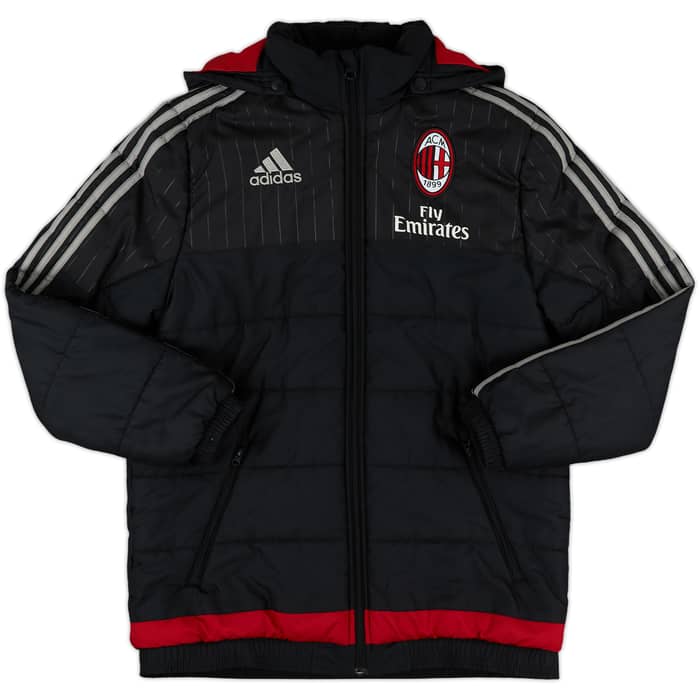 2015-16 AC Milan adidas Padded Bench Coat - 7/10 - (L.Boys)