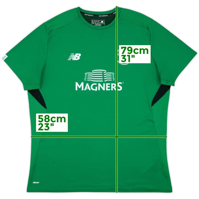 2017-18 Celtic New Balance Training Shirt - 8/10 - (XXL)