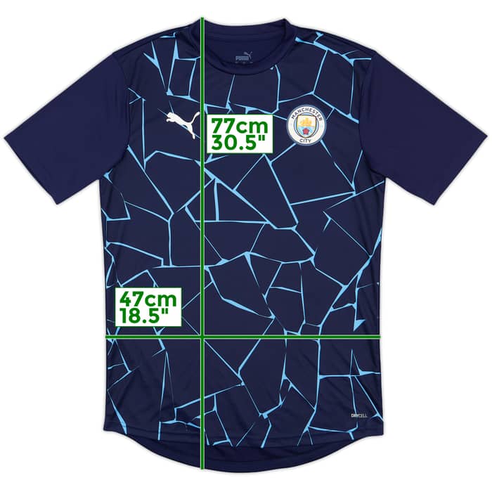 2020-21 Manchester City Puma Pre-Match Training Shirt - 10/10 - (M)