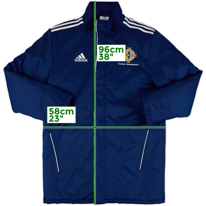 2014-15 Northern Ireland Football Development adidas Padded Bench Coat - 9/10 - (S)