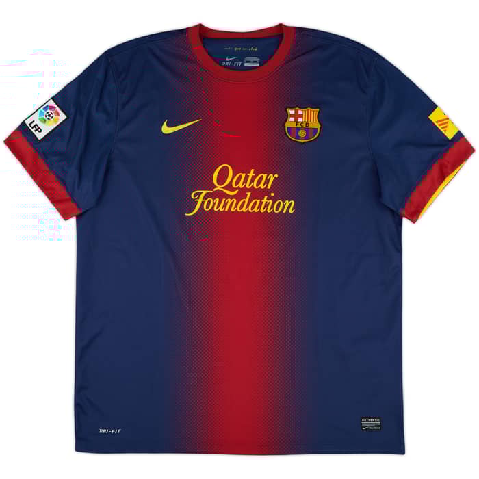 2012-13 Barcelona Home Shirt #11 - 10/10 - (XL)