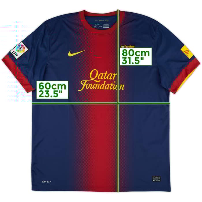 2012-13 Barcelona Home Shirt #11 - 10/10 - (XL)