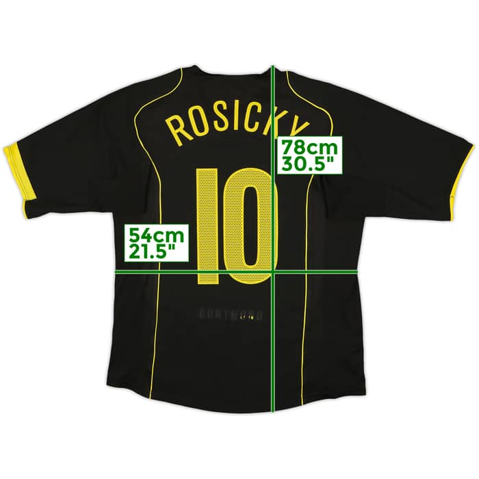 2004-05 Borussia Dortmund Away Shirt Rosicky #10 - 6/10 - (L)