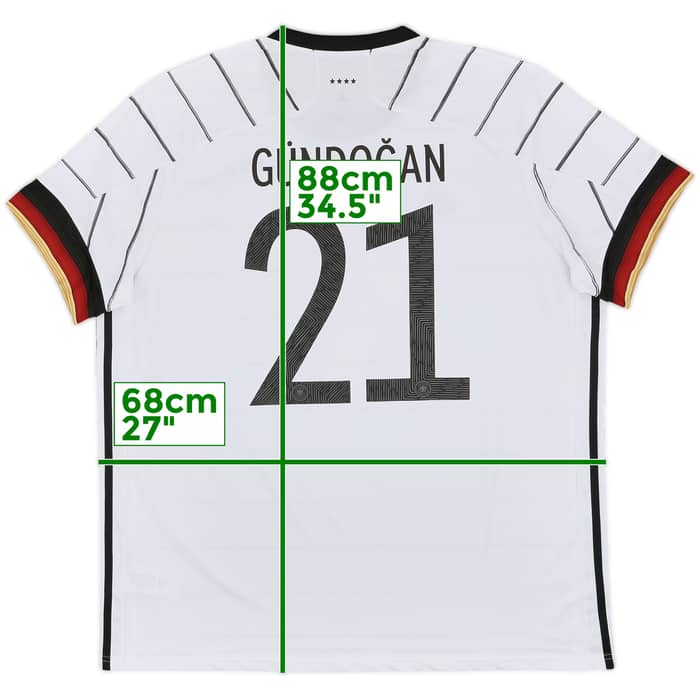 2020-21 Germany Home Shirt Gundogan #21 - 10/10 - (XXL)