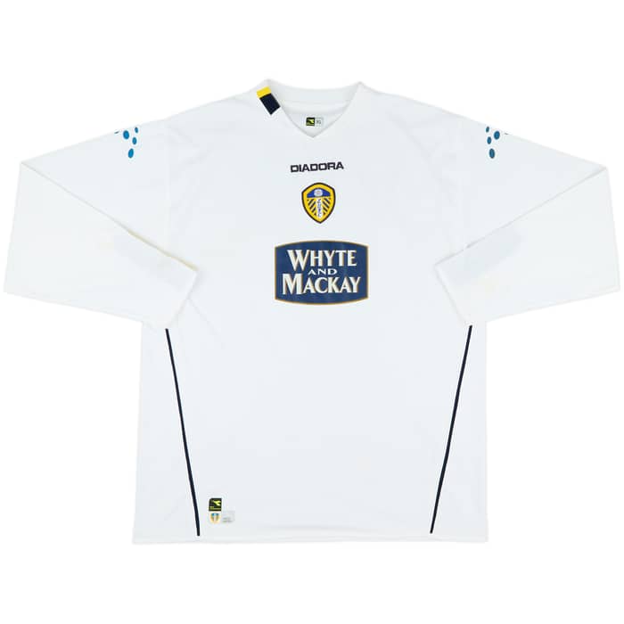 2004-05 Leeds United Home L/S Shirt - 6/10 - (XL)