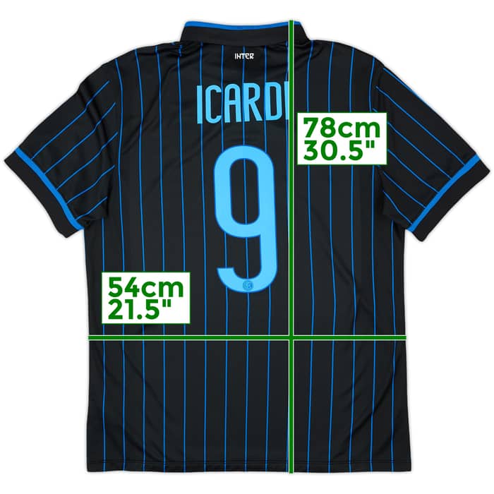 2014-15 Inter Milan Home Shirt Icardi #9 - 6/10 - (L)