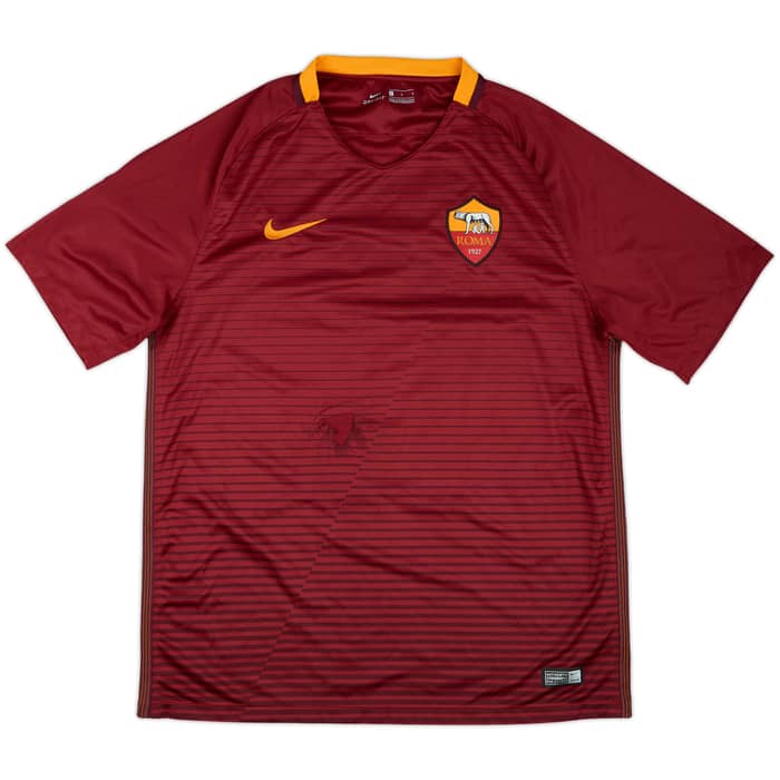 2016-17 Roma Home Shirt Totti #10 - 5/10 - (M)