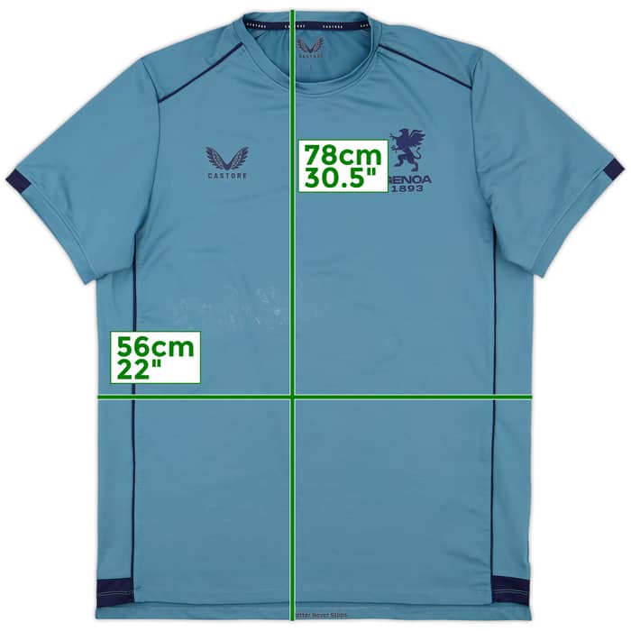 2022-23 Genoa Castore Travel Tee - 5/10 - (L)