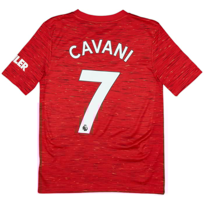 2020-21 Manchester United Home Shirt Cavani #7 - 9/10 - (L.Boys)