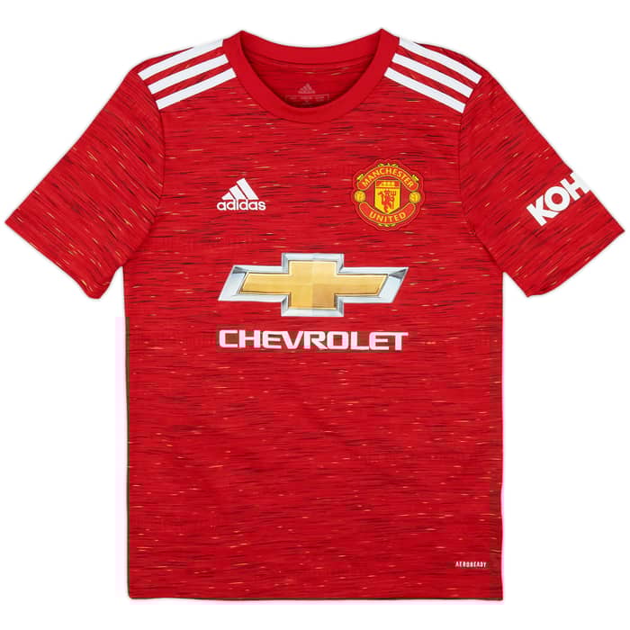 2020-21 Manchester United Home Shirt Cavani #7 - 9/10 - (L.Boys)