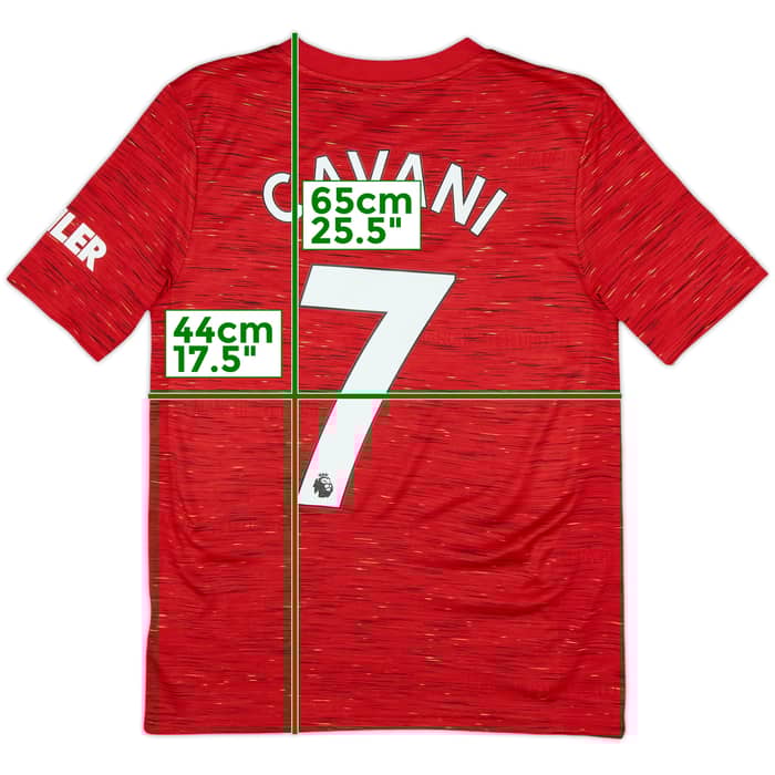 2020-21 Manchester United Home Shirt Cavani #7 - 9/10 - (L.Boys)