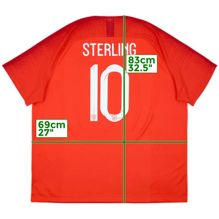 2018-19 England Away Shirt Sterling #10 - 9/10 - (3XL)