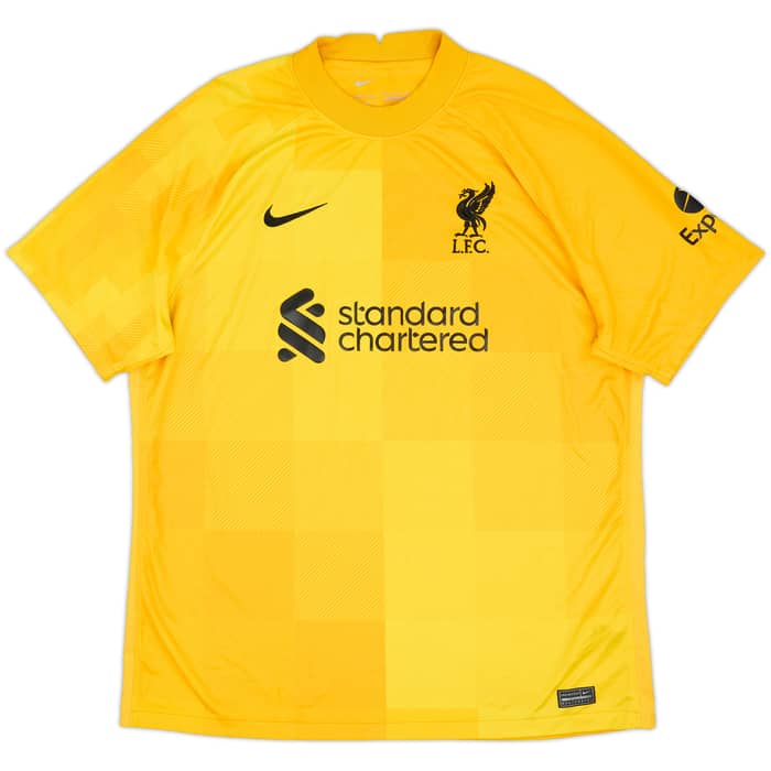 2021-22 Liverpool GK S/S Shirt A.Becker #1 - 7/10 - (XL)