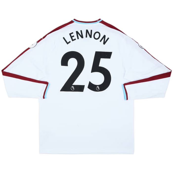 2017-18 Burnley Away L/S Shirt Lennon #25 - 7/10 - (L)