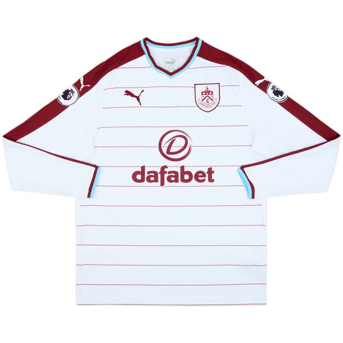 2017-18 Burnley Away L/S Shirt Lennon #25 - 7/10 - (L)