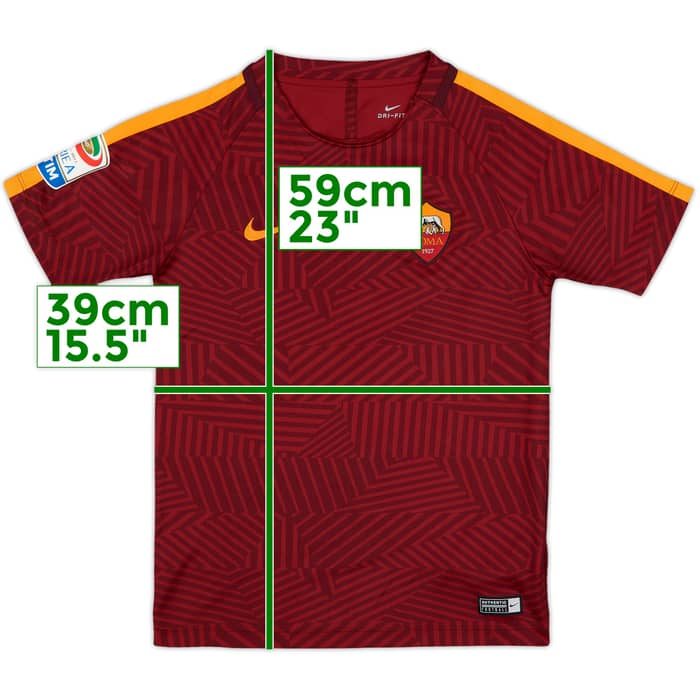 2016-17 Roma Nike Training Shirt #10 - 8/10 - (S.Boys)