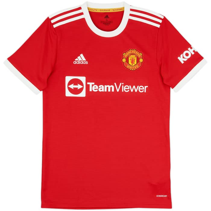 2021-22 Manchester United Home Shirt Ronaldo #7 - 8/10 - (S)