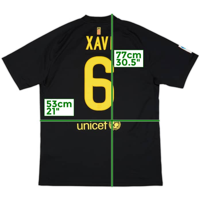 Camiseta de visitante del Barcelona 2011-12 Xavi #6 - 9/10 - (L)