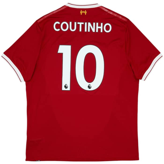 2017-18 Liverpool 125 Years Home Shirt Coutinho #10 - 6/10 - (XL)