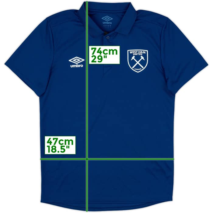 2018-19 West Ham Umbro Polo Shirt - 10/10 - (S)